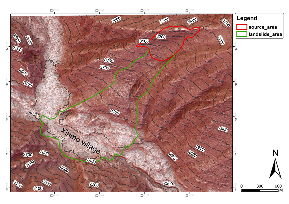 Landlidea area on AW3D DSM map（Sky-view Relief）