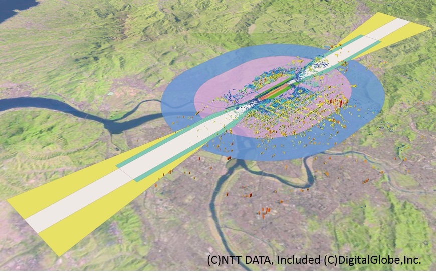 台北松山空港の地図データ(eTOD)