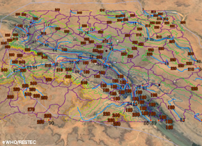 Identification of “poliovirus infection route” by studying sewage drainage utilizing AW3D