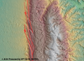 Active faults study in nation wide area