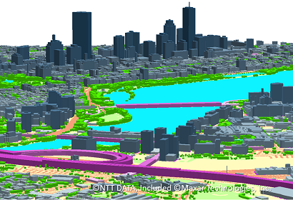 3D vectors (building/vegetation/bridge)