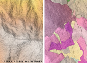 Mapping of geological structures for mining exploration