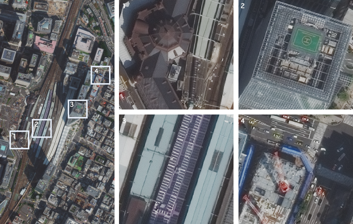 
30cm resolution ortho imagery（Around Tokyo Station　Tokyo, Japan)