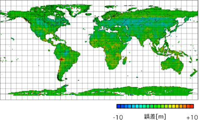 Verification result over the entire area: Mean errors within 3.4m